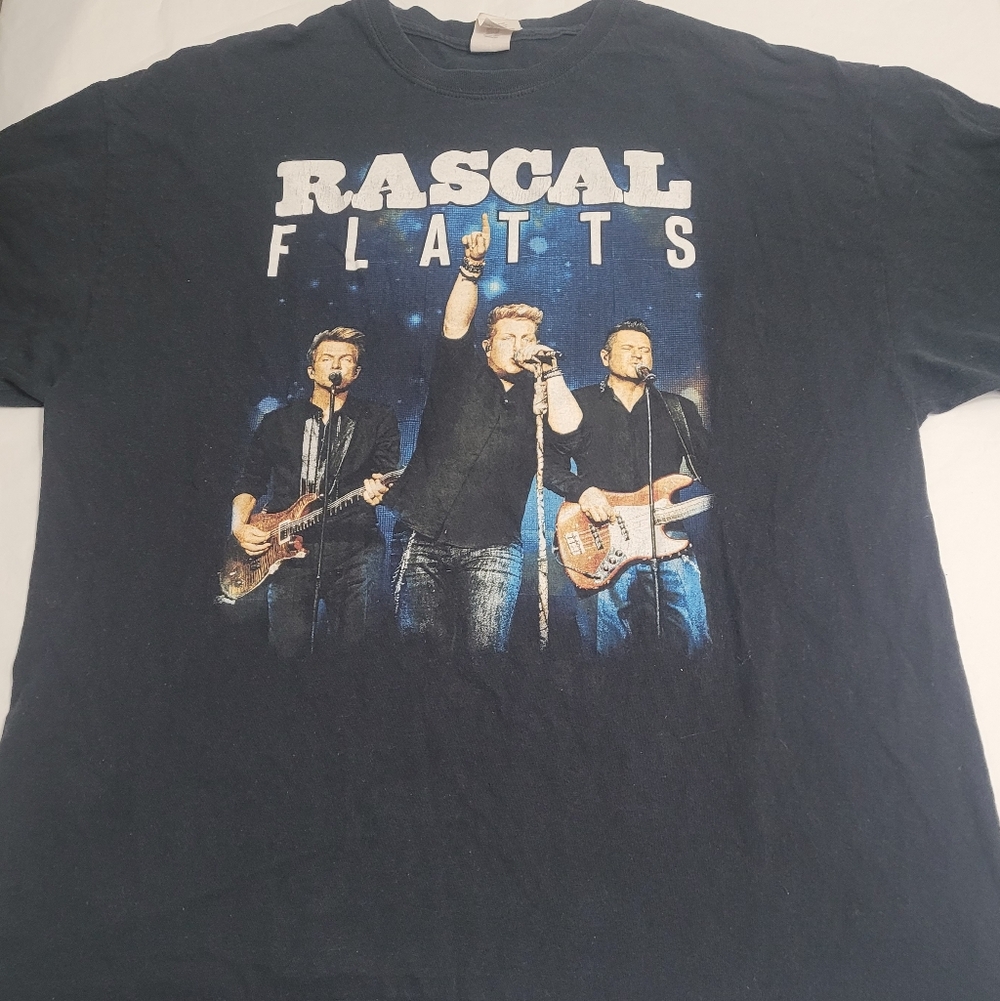 Rare Rascal Flatts Gildan Rhythm & Roots Tour 2017 T-Shirt  Mens XL